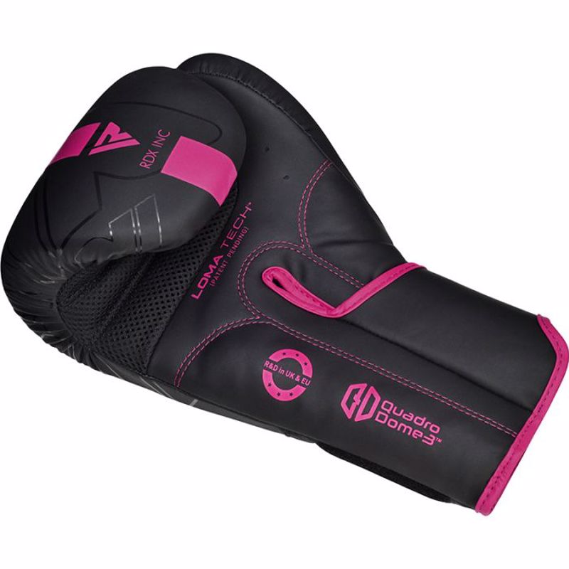 RDX F6 KARA BOXING GLOVES - black/pink